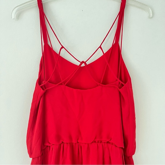 Haute Hippie Criss Cross Strapy BackThe Exit Strategy Silk Mini Dress (Y1) - Picture 9 of 15